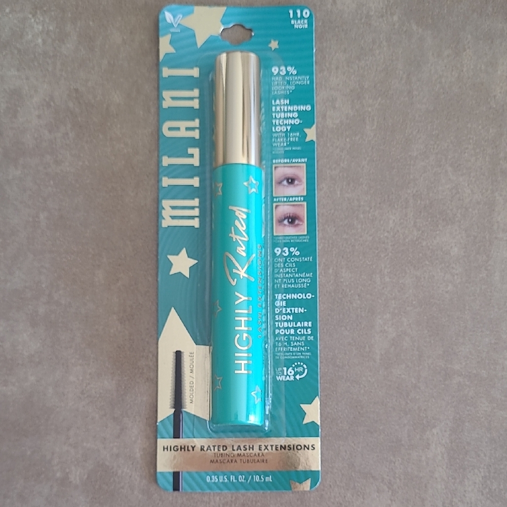 Milani Highly Rated Mascara in Teal with Gold Accents